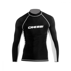 ΜΠΛΟΥΖΑ RASH GUARD CRESSI MEN LONG SLEEVE BLACK/WHITE